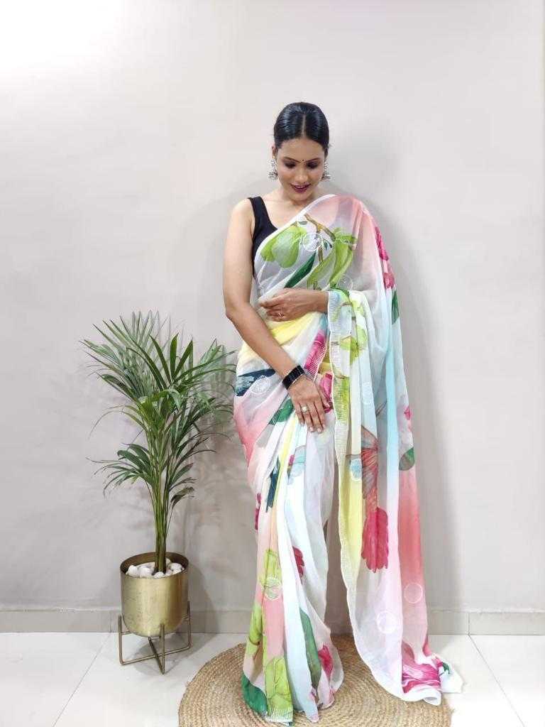 YNF GEORGETTE RDM  556  WHOLESALE SAREE MANUFACTURER